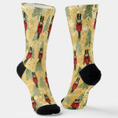 Weihnachts Nutcracker Xmas Bäume Soldier Socken (Gewinkelt)