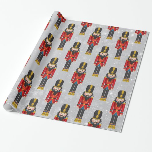 Weihnachts-Nutcracker Xmas Soldier Geschenkpapier (Ungerollt)