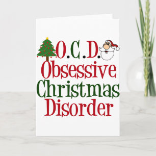 Weihnachts-Obsession Witzige, obsessive Weihnachts Feiertagskarte