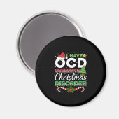 Weihnachts-OCD Obsessiver Weihnachtsstörung Funny Magnet (Vorderseite/Rückseite)