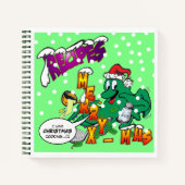 Weihnachts Octopus Cook Rezept Notebook Notizblock (Vorderseite)