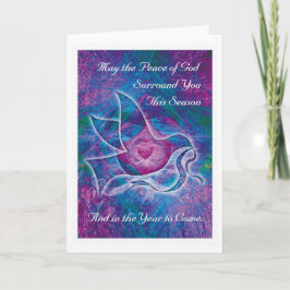 Weihnachts-oder Sonnenwende-Karte - "Weihnachten Feiertagskarte