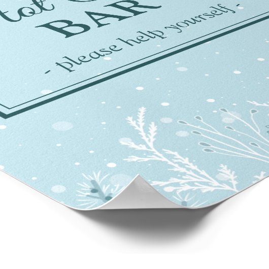 Weihnachts- oder Winterferien-Party - Hot Cocoa Ba Poster (Ecke)