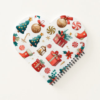 Weihnachts-Ofenhandschuhe und Topflappen Notizblock