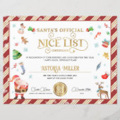 Weihnachts-Offiziell-Nizza-Liste (Vorderseite)