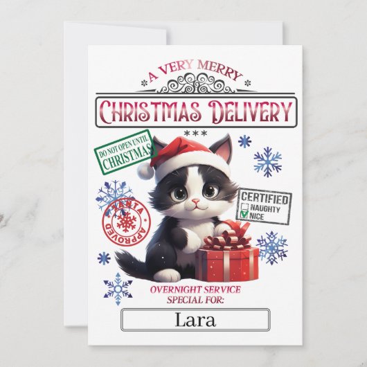 Weihnachts-Offiziell-Nizza-Liste Einladung (Vorderseite)