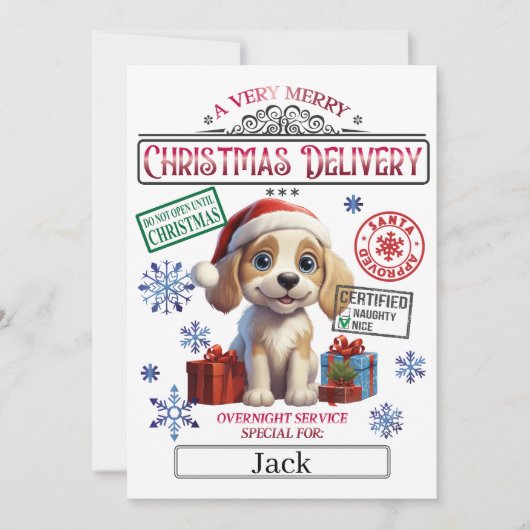 Weihnachts-Offiziell-Nizza-Liste Einladung (Vorderseite)