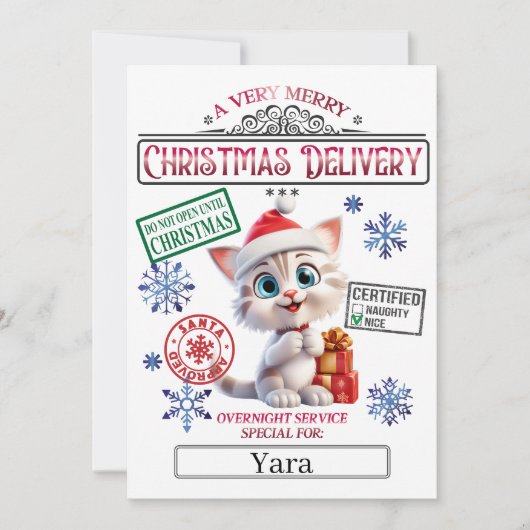 Weihnachts-Offiziell-Nizza-Liste Einladung (Vorderseite)