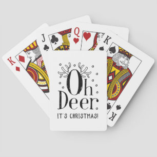 Weihnachts-Oh-Hirsch klassische Spielkarten