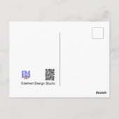 Weihnachts-Oktopus Koch Merry X-Mas Postkarte (Rückseite)