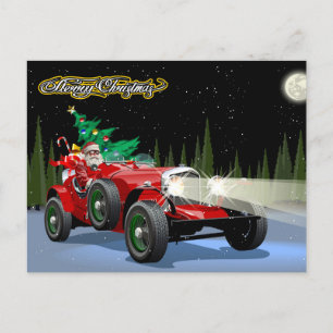 Weihnachts-Oldtimer Feiertagspostkarte