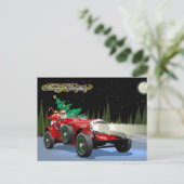 Weihnachts-Oldtimer Feiertagspostkarte (Stehend Vorderseite)
