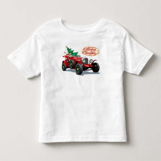 Weihnachts-Oldtimer Kleinkind T-shirt (Vorderseite)