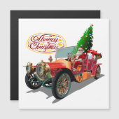 Weihnachts-Oldtimer Magnetkarte (Vorne/Hinten)