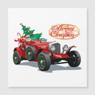 Weihnachts-Oldtimer Magnetkarte