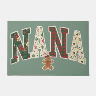 Weihnachts-Oma-Faux-Patchwork-Muster II Fußmatte