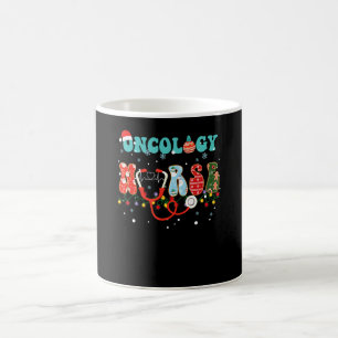 Weihnachts-Onkologie-Krankenschwester RN Onkologe  Kaffeetasse
