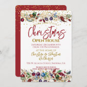Weihnachts-Open-House Einladung (Vorne/Hinten)
