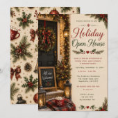Weihnachts-Open-House Einladung (Vorne/Hinten)