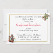 Weihnachts-Open House Einladung mit Weihnachten (Rückseite)