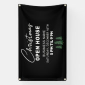 Weihnachts-Open House Elegantes Kleinunternehmen Banner (Vertikal)