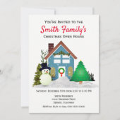 Weihnachts Open House Familienurlaub Einladung (Vorderseite)