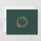 Weihnachts-Open-House-Feiertags-Party-Einladung (Rückseite)
