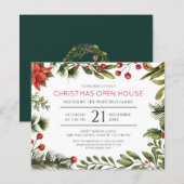 Weihnachts-Open-House-Feiertags-Party-Einladung (Vorne/Hinten)