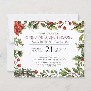 Weihnachts-Open-House-Feiertags-Party-Einladung