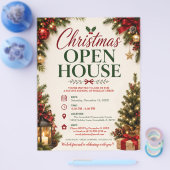 Weihnachts-Open-House-Flugblatt Flyer (Einzeln)