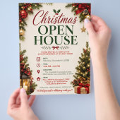 Weihnachts-Open-House-Flugblatt Flyer (Hand)