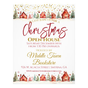 Weihnachts-Open House-Geschäft Flyer