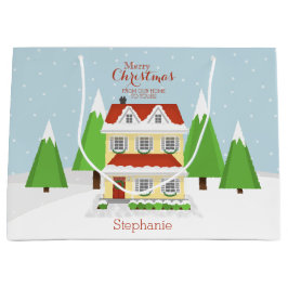 Weihnachts-Open-House Große Geschenktüte