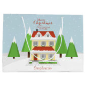 Weihnachts-Open-House Große Geschenktüte (Rückseite)