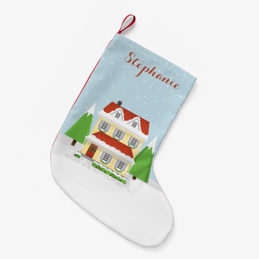 Weihnachts-Open-House Kleiner Weihnachtsstrumpf (Vorderansicht (hängend))