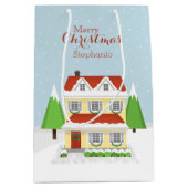 Weihnachts-Open-House Mittlere Geschenktüte (Vorderseite)