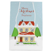 Weihnachts-Open-House Mittlere Geschenktüte (Rückseite)