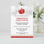 Weihnachts-Open House-Party Einladung (Stehend Vorderseite)