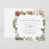 Weihnachts-Open-House-Party-Einladung (Vorne/Hinten)