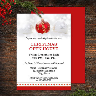 Weihnachts-Open House-Party Einladung