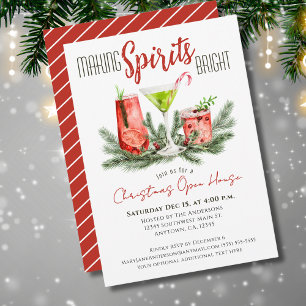 Weihnachts Open House Spirituosen Brillenfest Einladung