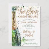 Weihnachts-Open House Toast The Season Party Einladung (Vorderseite)