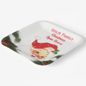 Weihnachts-Open House Vintager Weihnachtsmann Pappteller (Gewinkelt)