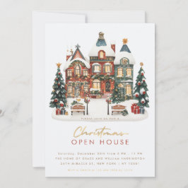 Weihnachts-Open House Weihnachtsfeiertag Einladung
