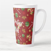 Weihnachts-Ornamant & Candy Cane Muster Milchtasse (Rechts)