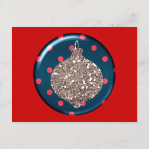 Weihnachts-Ornament-Ball Postkarte