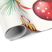 Weihnachts-Ornament-Muster Geschenkpapier (Rolleneckpunkt)