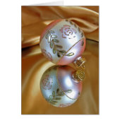 Weihnachts-Ornament-Reflexion über Satin (Vorne)