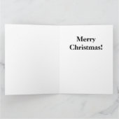 Weihnachts-Ornament Rot mit Gold Twinkle Lights Karte (Innenseite)