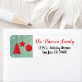 Weihnachts-Ornament Snowflake Roter Urlaub (Insitu)